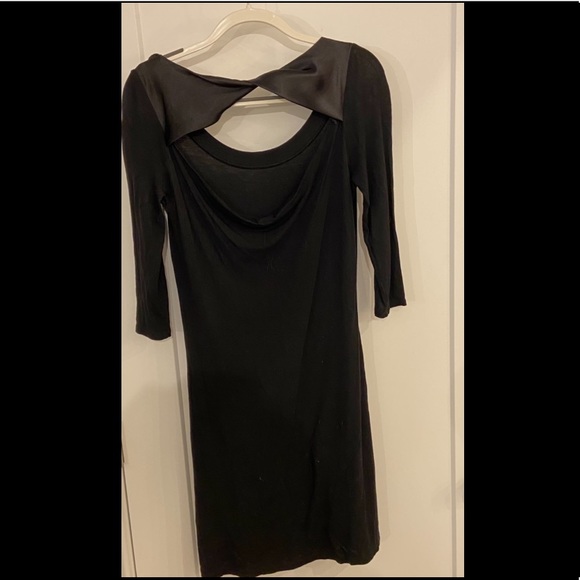 2009-2012 est B’leev scoop back dress w satin twist detail-M - Picture 3 of 6